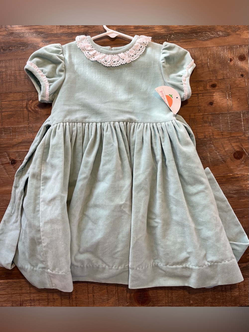 New Peggy green velvet dress